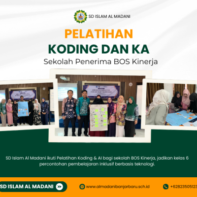 SD Islam Al Madani Ikuti Pelatihan Koding dan Kecerdasan Art