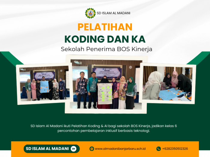 SD Islam Al Madani Ikuti Pelatihan Koding dan Kecerdasan Artifisial untuk Sekolah Penerima BOS Kinerja
