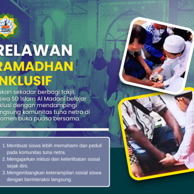 Wujud Nyata Inklusi, Siswa SD Islam Al Madani Dampingi Komun