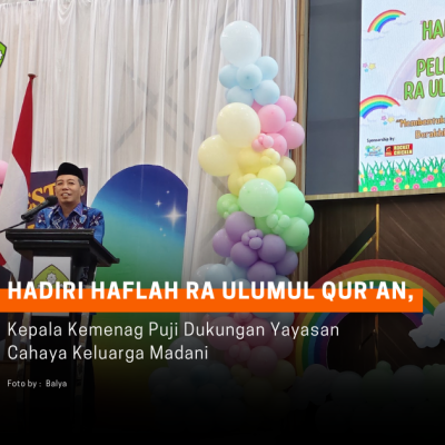Hadiri Haflah Akhirussanah RA Ulumul Quran Al Madani Angkata