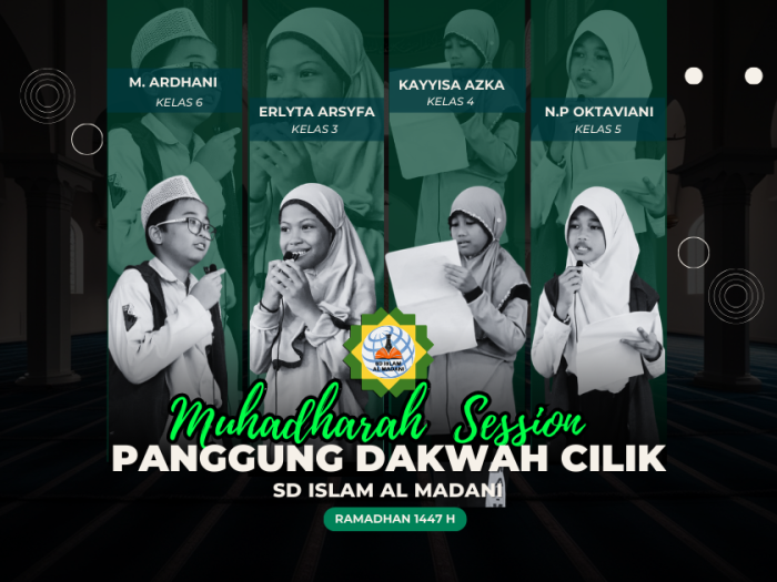 Muhadharah Ramadhan SD Islam Al Madani, Wadah Siswa Menumbuhkan Kepercayaan Diri dan Nilai Keislaman