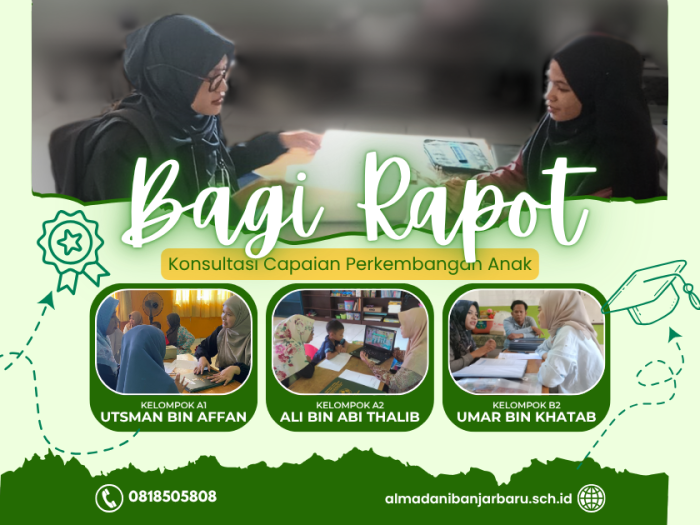 Pembagian Capaian Hasil Belajar RA. Ulumul Quran Al Madani: Sinergi Sekolah dan Orang Tua untuk Tumbuh Kembang Anak yang Lebih Baik