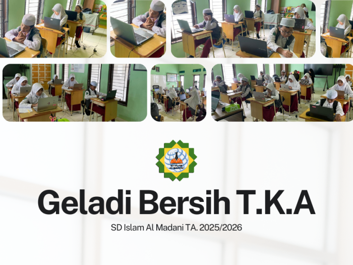 Siswa Kelas VI SD Islam Al Madani Ikuti Geladi Bersih TKA Selama Dua Hari