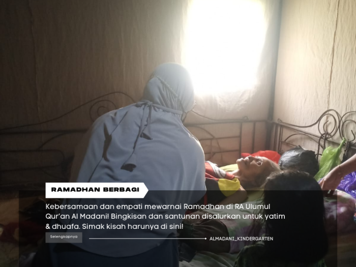 Ramadhan Berbagi di RA Ulumul Quran Al Madani: Menguatkan Empati dan Kebersamaan
