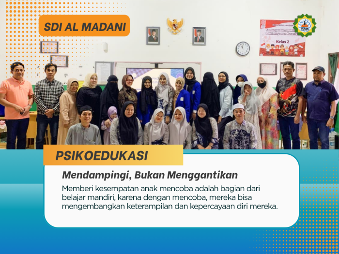 Mendampingi, Bukan Menggantikan : SD Islam Al Madani Ajak Orang Tua Menguatkan Kemandirian Anak Berkebutuhan Khusus