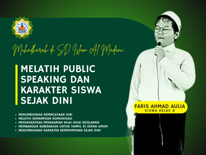 Muhadharah di SD Islam Al Madani: Melatih Public Speaking dan Karakter Siswa Sejak Dini