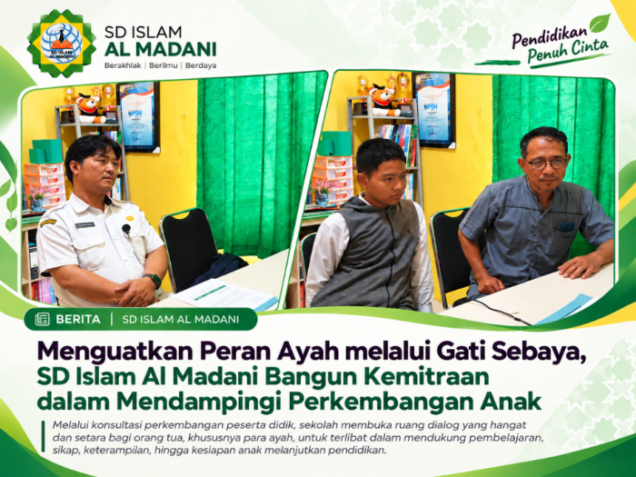 Menguatkan Peran Ayah melalui Gati Sebaya, SD Islam Al Madani Bangun Kemitraan dalam Mendampingi Perkembangan Anak
