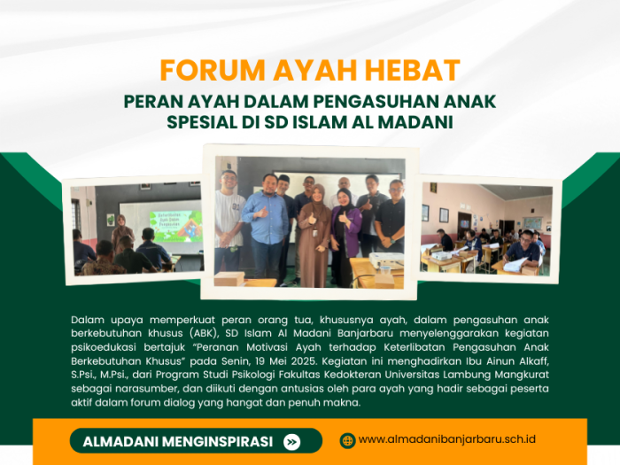 Forum Ayah Hebat: Psikoedukasi tentang Peran Ayah dalam Pengasuhan ABK di SD Islam Al Madani