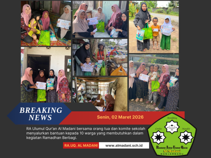 RA Ulumul Quran Al Madani Gelar Ramadhan Berbagi Bersama Orang Tua dan Komite Sekolah